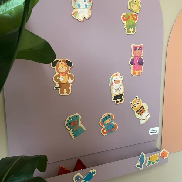 Magna Creations | Magneetbord Opbergschap L | Paars - Afbeelding 4