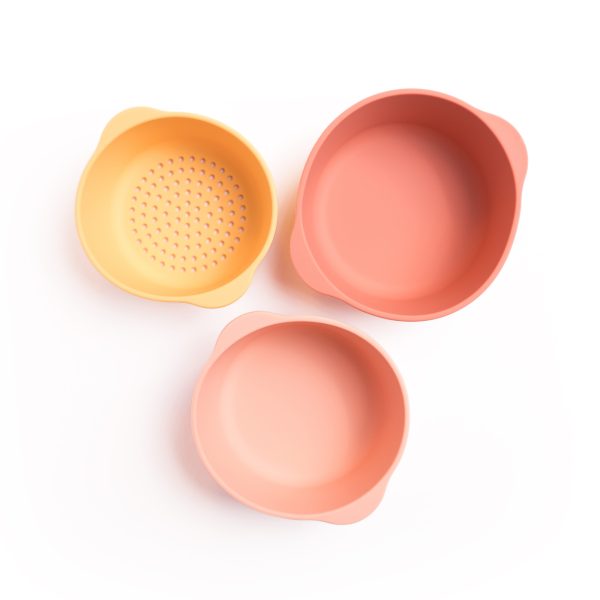 Inspire My Play - Nesting Bowls | Koraal Geel | 3 Stuks - Afbeelding 2