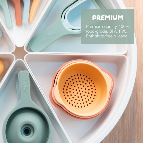 Inspire My Play - Nesting Bowls | Koraal Geel | 3 Stuks - Afbeelding 4
