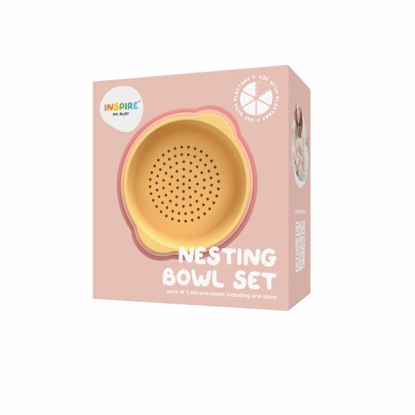 Inspire My Play - Nesting Bowls | Koraal Geel | 3 Stuks - Afbeelding 5