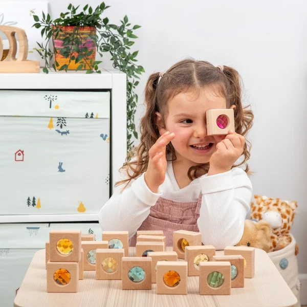 Tickit - Houten Caleidoscoop Blokken | 20 Stuks - Afbeelding 7