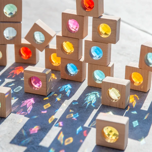 Tickit - Houten Caleidoscoop Blokken | 20 Stuks - Afbeelding 4