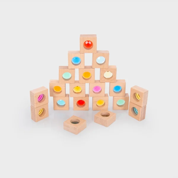Tickit - Houten Caleidoscoop Blokken | 20 Stuks