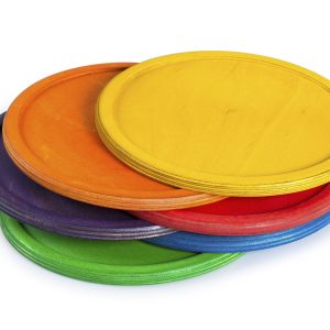Grapat - Regenboog Bordjes | 6 Stuks