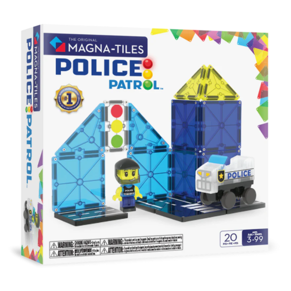 PRE-ORDER MAGNA-TILES - Police Station Politiebureau  | 20 Stuks