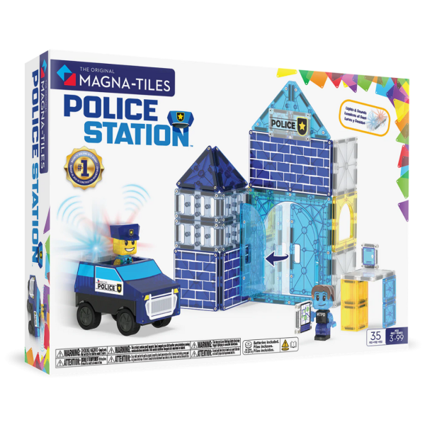 PRE-ORDER MAGNA-TILES - Police Station Politiebureau  | 35 Stuks