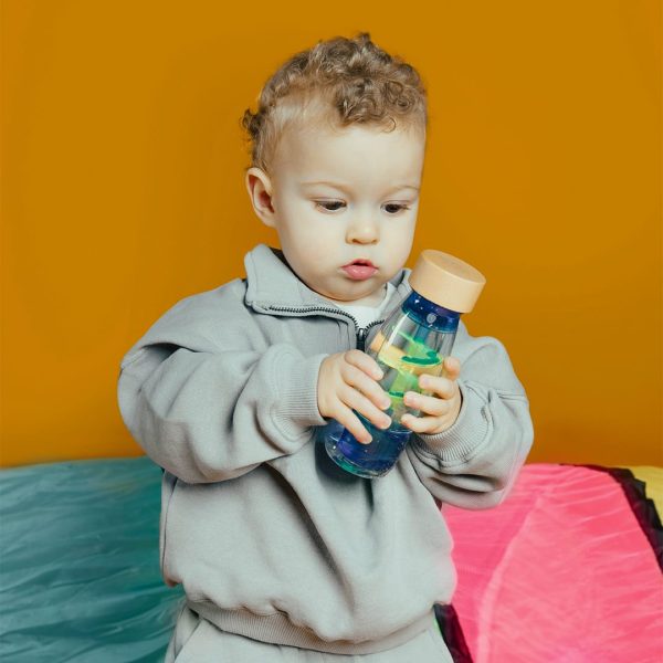 Petit Boum – Sensorische fles – Spiraal Blauw - Afbeelding 4