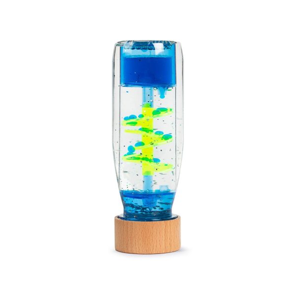 Petit Boum – Sensorische fles – Spiraal Blauw