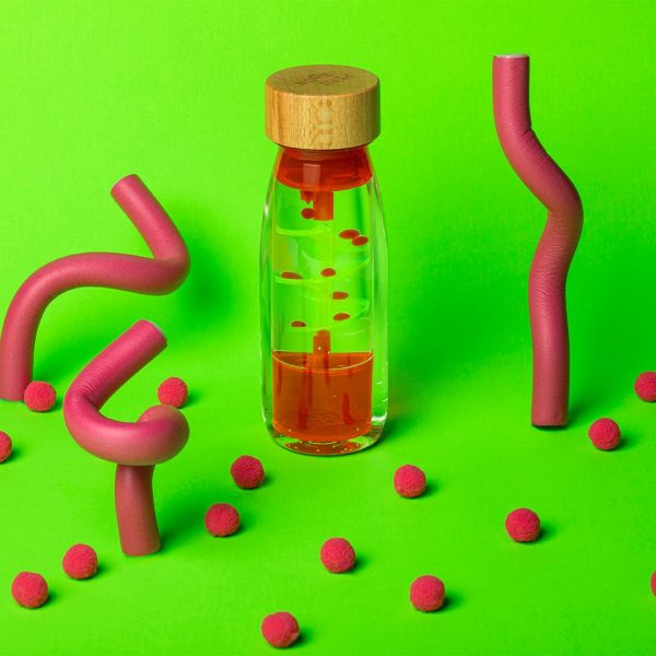 Petit Boum – Sensorische fles – Spiraal Roze - Afbeelding 3