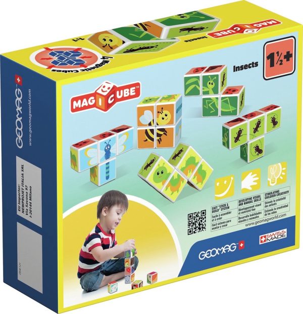 Geomag - Magicube Insecten + Kaarten | 7 Stuks - Afbeelding 2