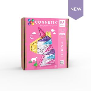 Connetix - Glitter Unicorn Pack | 56 Stuks