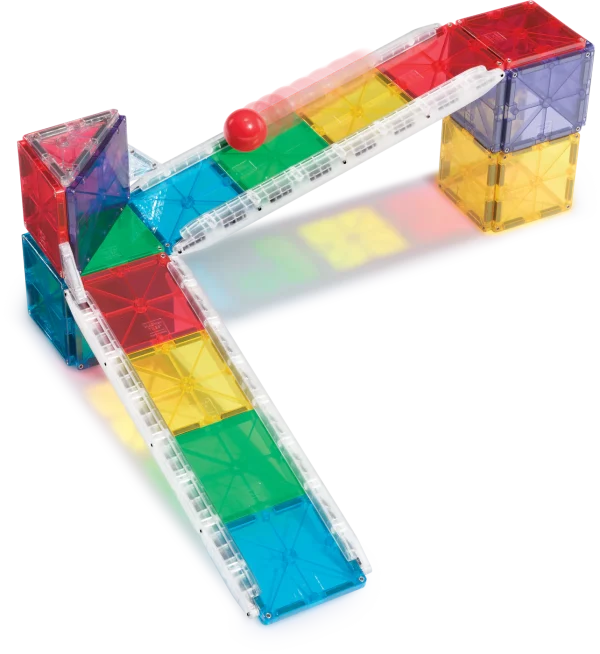 PRE-ORDER MAGNA-TILES - Rail Racers | 33 Stuks - Afbeelding 6