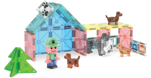 PRE-ORDER MAGNA-TILES - Puppy Park | 27 Stuks - Afbeelding 3