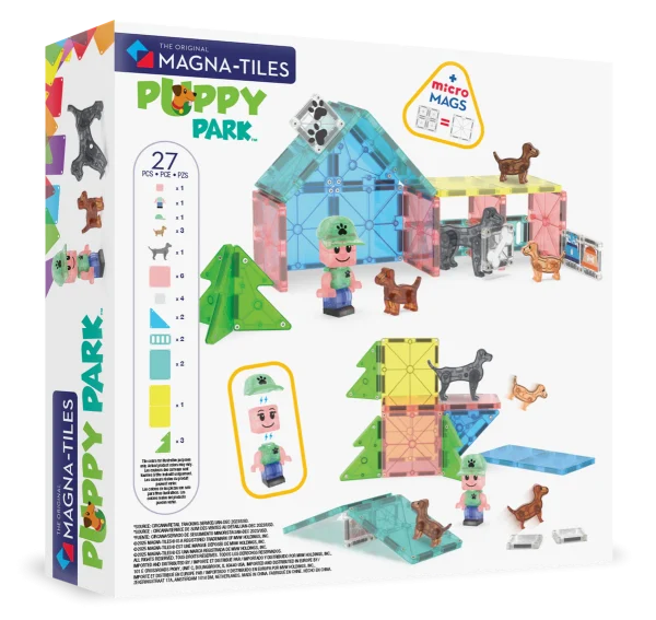 PRE-ORDER MAGNA-TILES - Puppy Park | 27 Stuks - Afbeelding 4