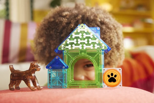 PRE-ORDER MAGNA-TILES - Dog House  | 13 Stuks - Afbeelding 2