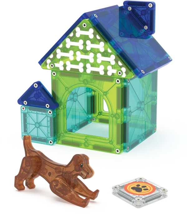 PRE-ORDER MAGNA-TILES - Dog House  | 13 Stuks - Afbeelding 3