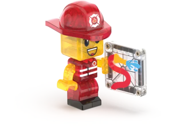 PRE-ORDER MAGNA-TILES - Fire Station Brandweerkazerne  | 50 Stuks - Afbeelding 5