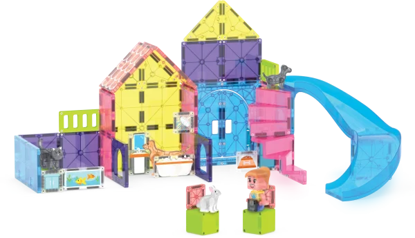 PRE-ORDER MAGNA-TILES - Pet Playhouse | 50 Stuks - Afbeelding 3