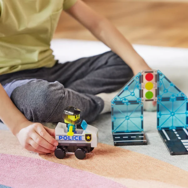 PRE-ORDER MAGNA-TILES - Police Station Politiebureau  | 20 Stuks - Afbeelding 10
