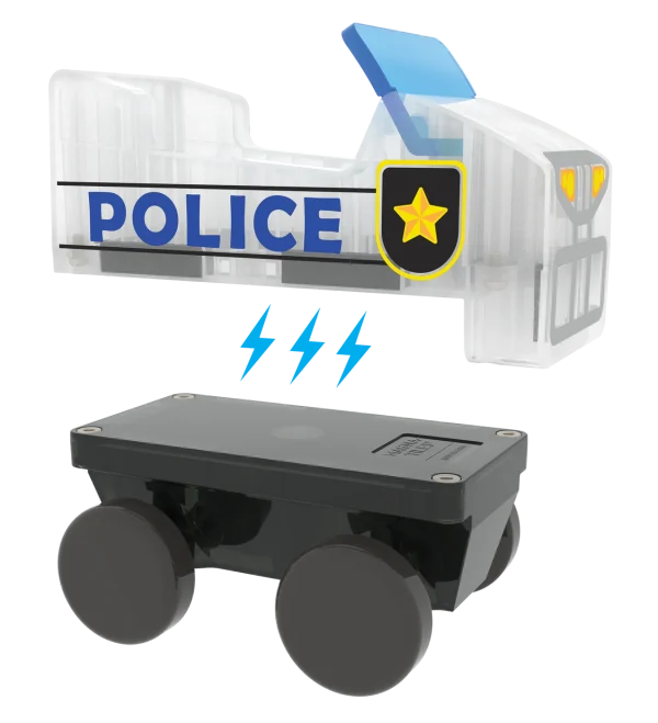 PRE-ORDER MAGNA-TILES - Police Station Politiebureau  | 20 Stuks - Afbeelding 7
