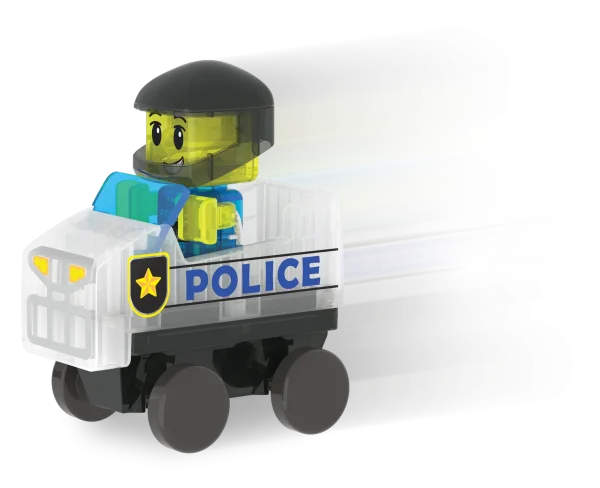 PRE-ORDER MAGNA-TILES - Police Station Politiebureau  | 20 Stuks - Afbeelding 6