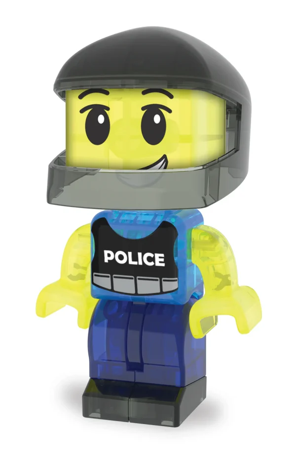 PRE-ORDER MAGNA-TILES - Police Station Politiebureau  | 20 Stuks - Afbeelding 5