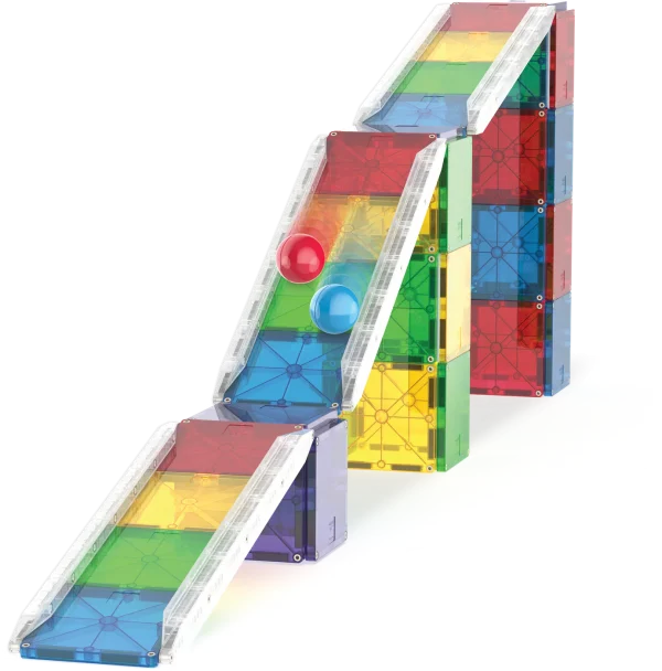 PRE-ORDER MAGNA-TILES - Rail Racers Deluxe | 90 stuks - Afbeelding 2