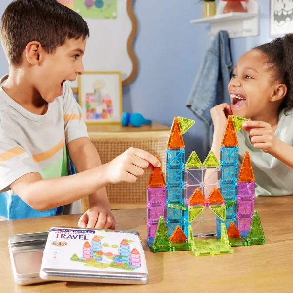 PRE-ORDER MAGNA-TILES - Travel Set Deluxe - 55 Stuks - Afbeelding 9