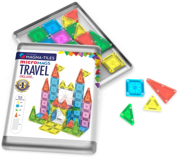 PRE-ORDER MAGNA-TILES - Travel Set Deluxe - 55 Stuks - Afbeelding 8