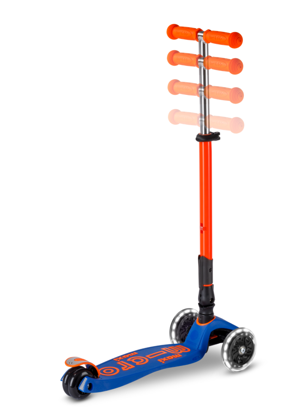 Micro Step - Maxi | Deluxe LED Inklapbaar | NEON | Blauw Oranje - Afbeelding 4